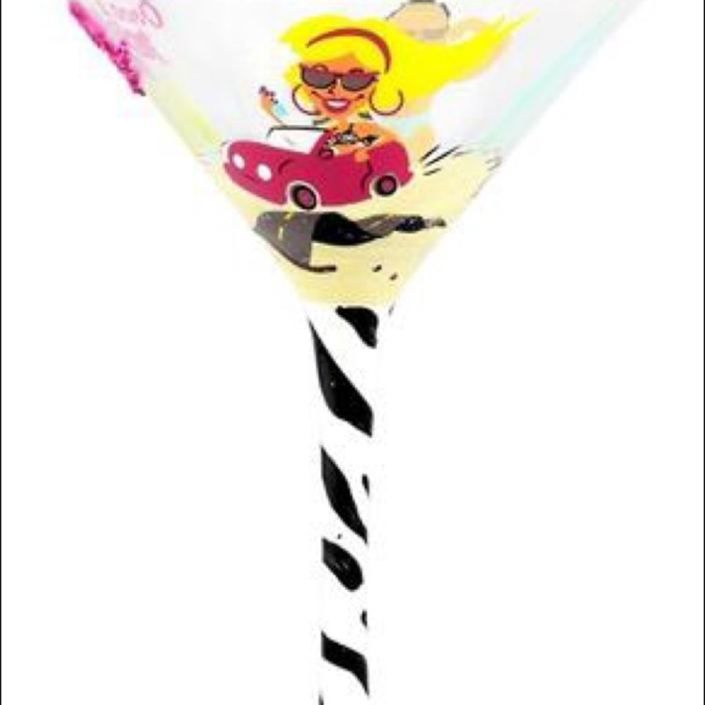 Jersey Girl Martini Glass by Top Shelf- Rare